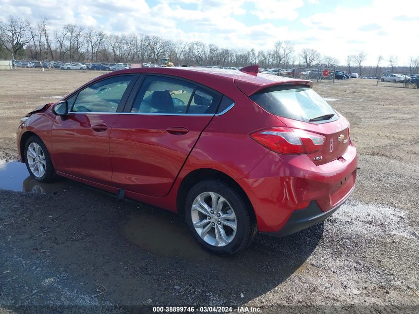 2019 Chevrolet Cruze Lt VIN: 3G1BE6SM9KS599997 Lot: 38899746