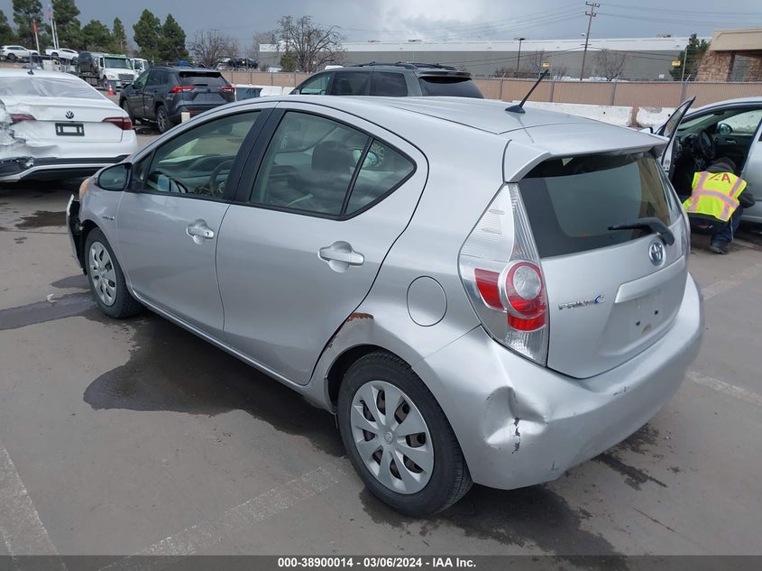 2013 Toyota Prius C One VIN: JTDKDTB30D1540289 Lot: 38900014