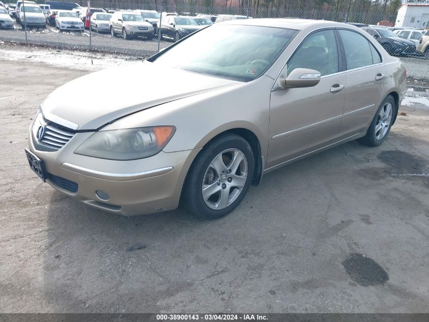 2005 Acura Rl 3.5 VIN: JH4KB16505C006865 Lot: 38900143