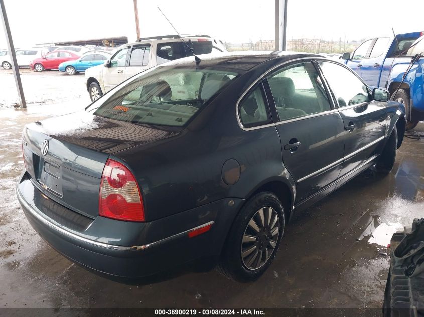 2004 Volkswagen Passat Gl VIN: WVWMD63B44E088288 Lot: 38900219