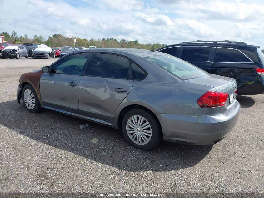 2014 Volkswagen Passat 1.8T S VIN: 1VWAS7A3XEC034854 Lot: 38900683