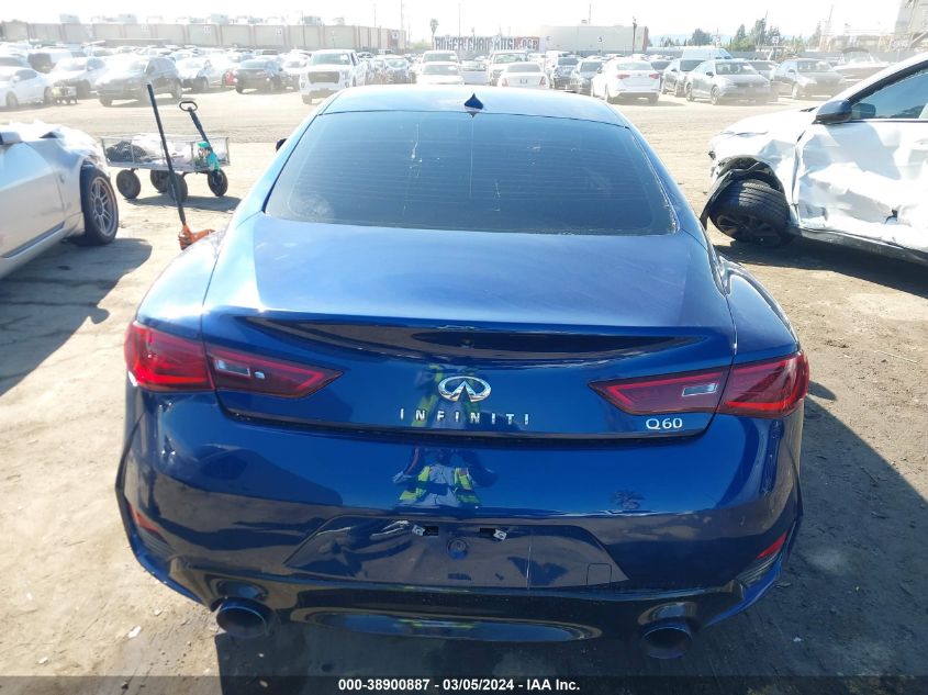 2018 Infiniti Q60 3.0T Luxe VIN: JN1EV7EK4JM341344 Lot: 38900887