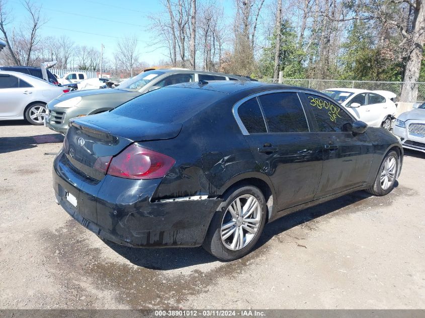 2012 Infiniti G37 Journey VIN: JN1CV6AP2CM624010 Lot: 38901012