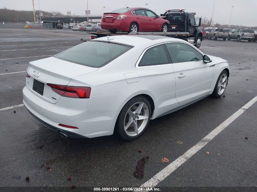 2019 Audi A5 45 Premium VIN: WAUTNAF51KA006925 Lot: 38901261