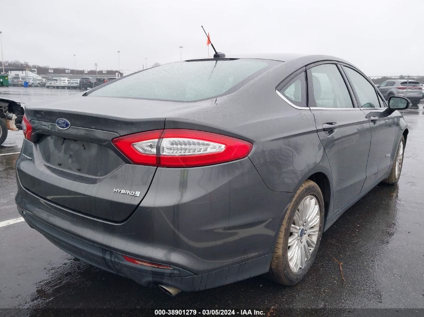 2016 Ford Fusion Hybrid S VIN: 3FA6P0UU6GR263127 Lot: 38901279