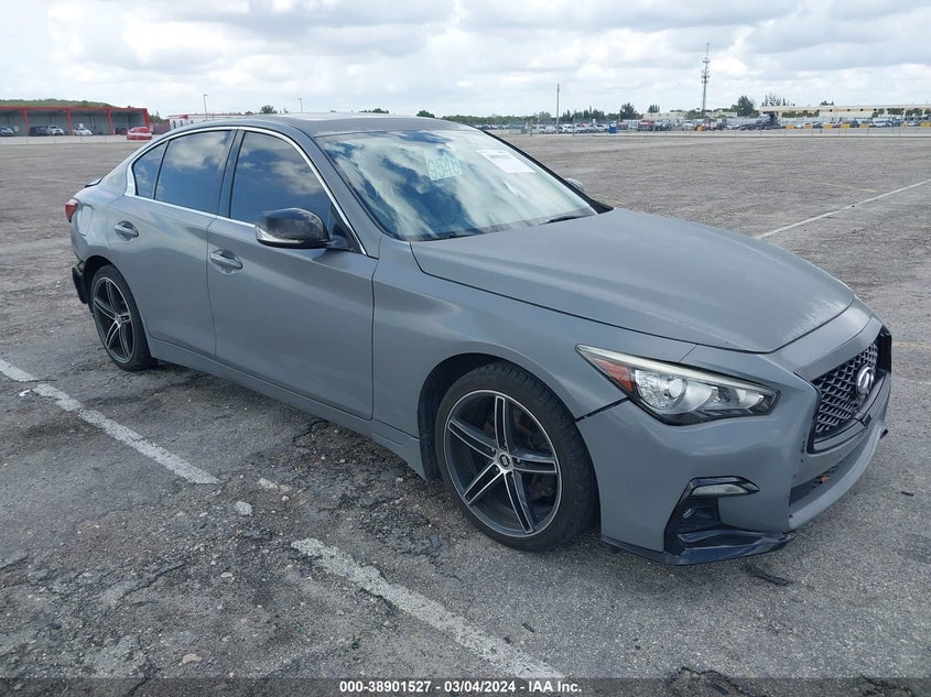 VIN JN1EV7AP0JM351192 2018 INFINITI Q50 3.0T LUXE