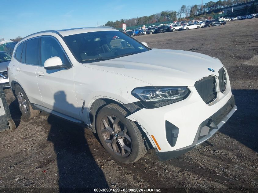 2022 BMW X3 xDrive30I VIN: WBX57DP01NN179807 Lot: 38901629