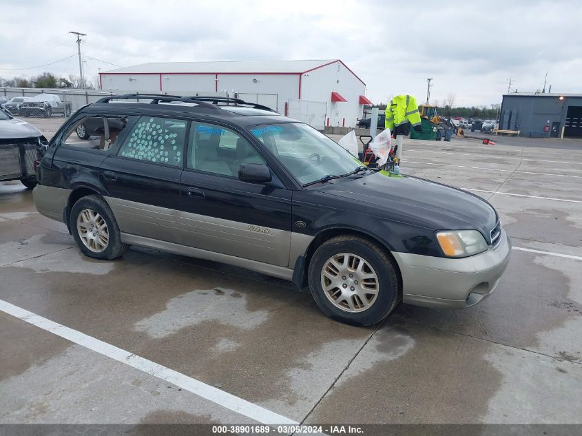 2001 Subaru Outback H6-3.0 VIN: 4S3BH806617665238 Lot: 38901689