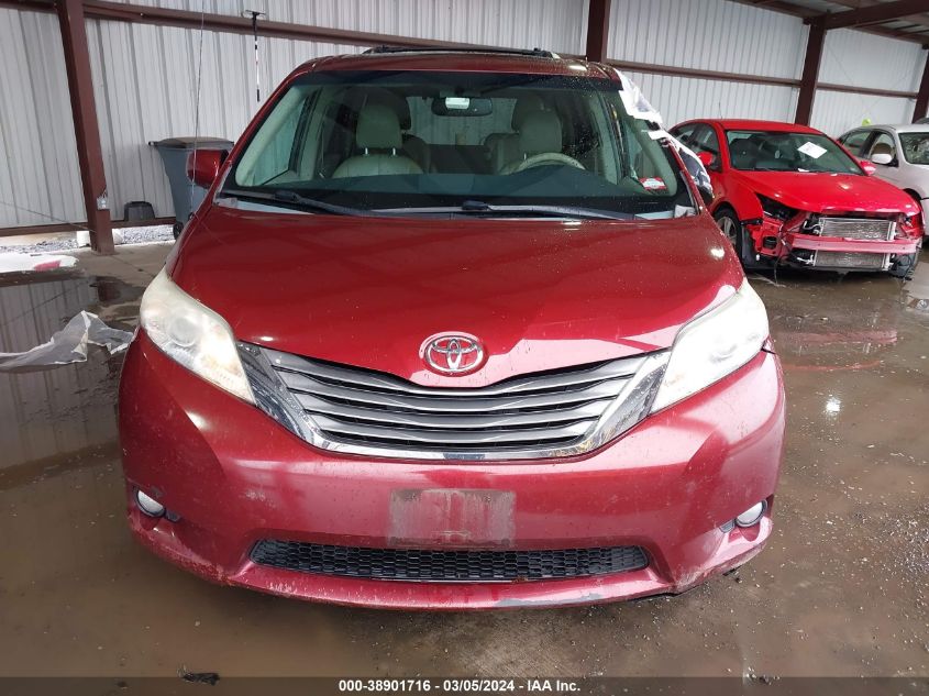 2013 Toyota Sienna Xle V6 8 Passenger VIN: 5TDYK3DC7DS306229 Lot: 38901716