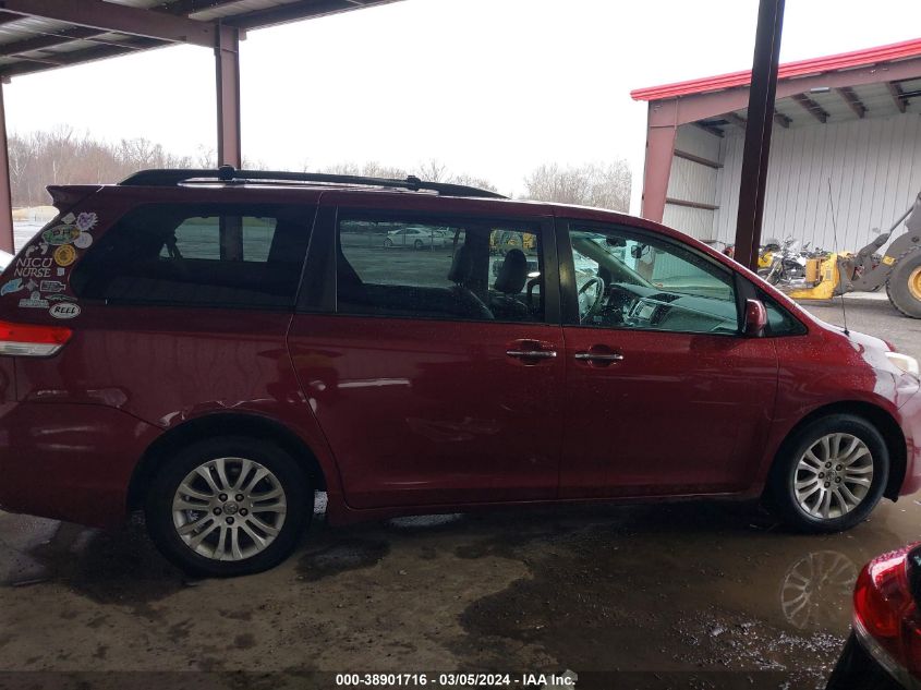 2013 Toyota Sienna Xle V6 8 Passenger VIN: 5TDYK3DC7DS306229 Lot: 38901716