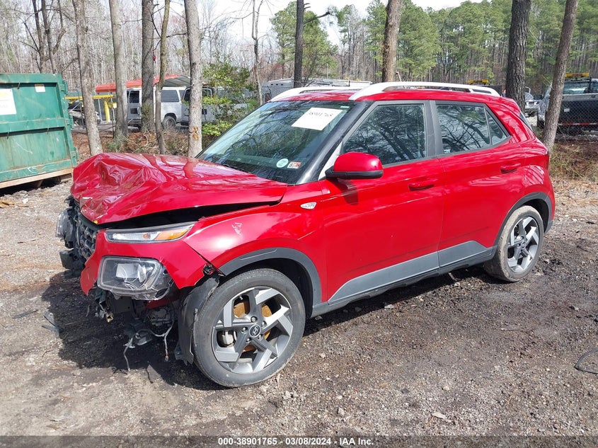 2022 Hyundai Venue Sel VIN: KMHRC8A31NU172295 Lot: 38901765