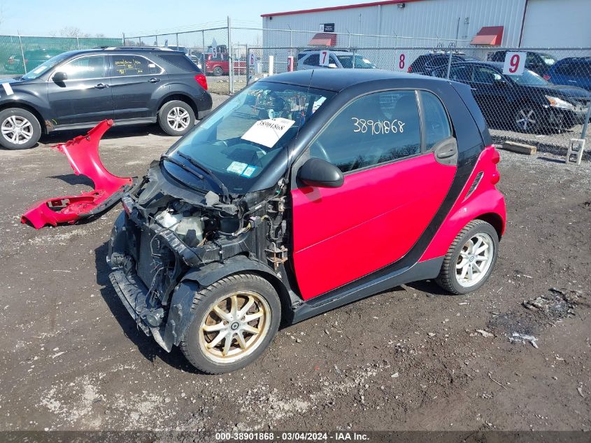 2010 Smart Fortwo Passion/Pure VIN: WMEEJ3BA1AK342252 Lot: 38901868