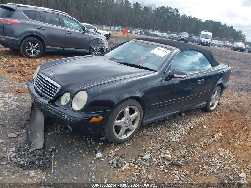 2002 Mercedes-Benz Clk 430 VIN: WDBLK70G82T110470 Lot: 38902214