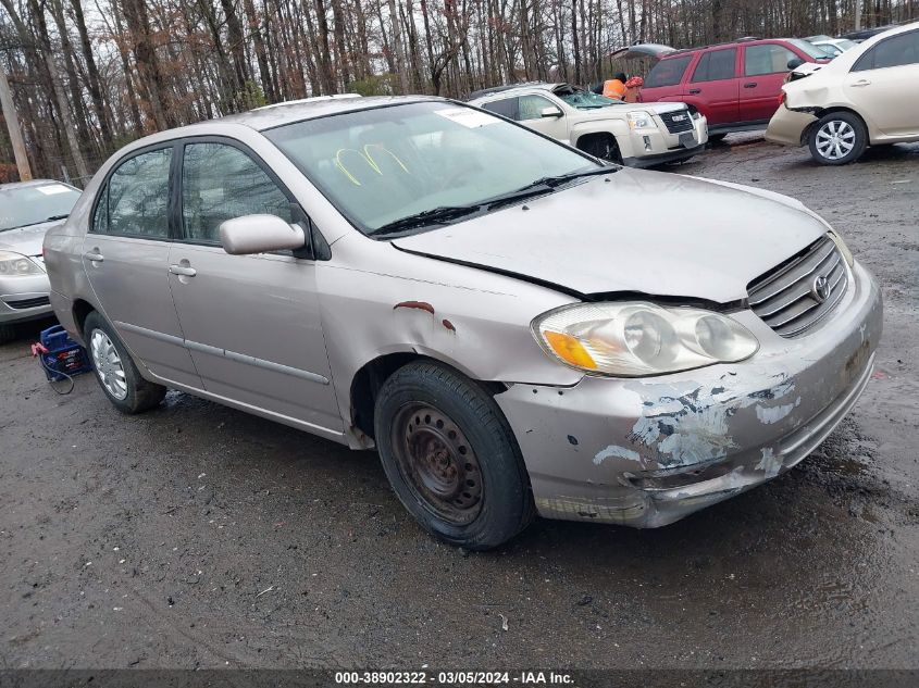 2003 Toyota Corolla Le VIN: 2T1BR32E53C140872 Lot: 38902322