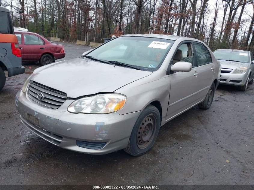 2003 Toyota Corolla Le VIN: 2T1BR32E53C140872 Lot: 38902322