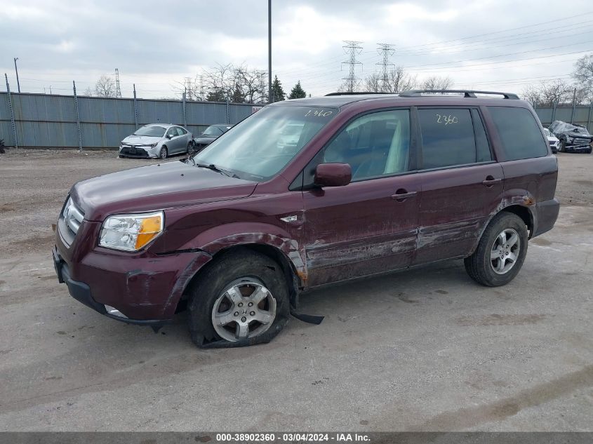 2007 Honda Pilot Ex-L VIN: 2HKYF18587H526994 Lot: 38902360