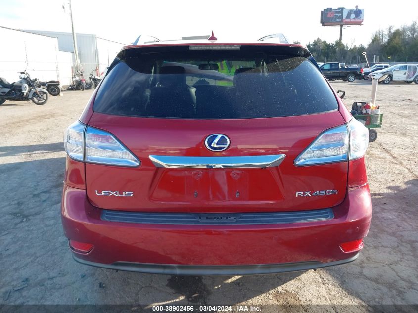 2010 Lexus Rx 450H VIN: JTJBC1BA7A2024147 Lot: 38902456