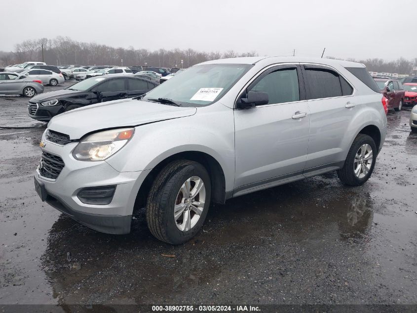 2016 Chevrolet Equinox Ls VIN: 2GNFLEEK5G6225208 Lot: 38902755