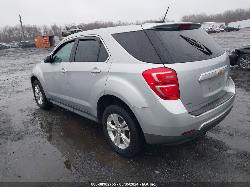 2016 Chevrolet Equinox Ls VIN: 2GNFLEEK5G6225208 Lot: 38902755