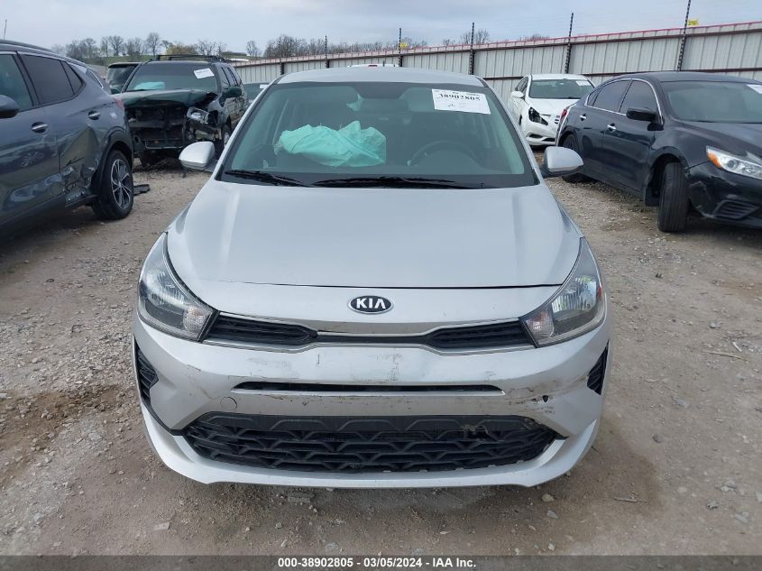 2021 Kia Rio Lx VIN: 3KPA24AD8ME412252 Lot: 38902805