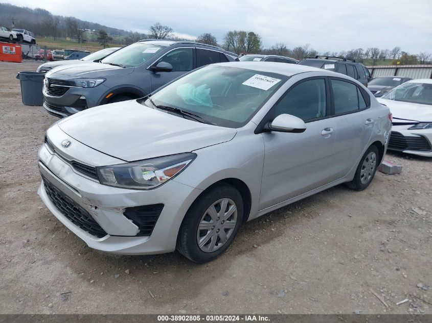 2021 Kia Rio Lx VIN: 3KPA24AD8ME412252 Lot: 38902805