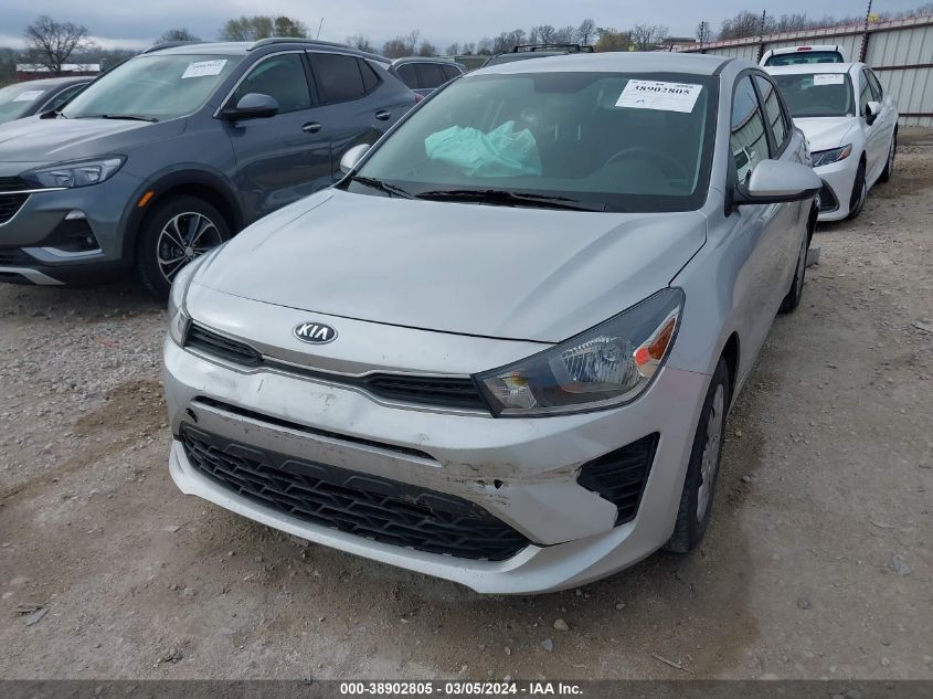 2021 Kia Rio Lx VIN: 3KPA24AD8ME412252 Lot: 38902805