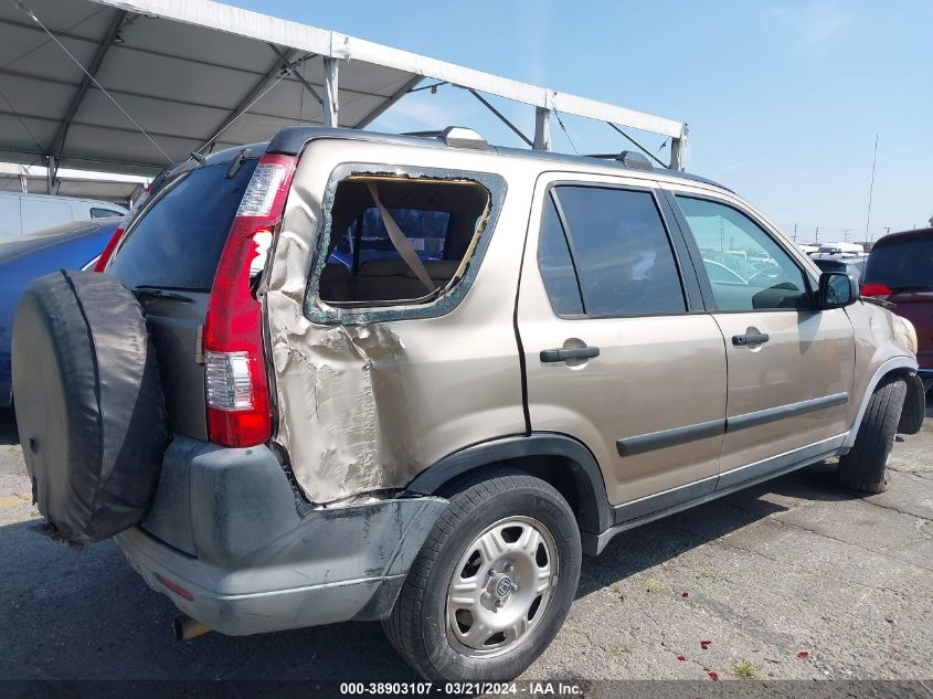 2005 Honda Cr-V Lx VIN: JHLRD68515C006249 Lot: 38903107