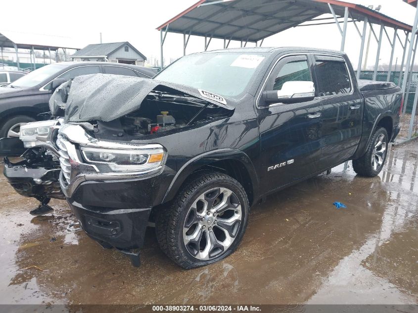 2019 RAM 1500 LONGHORN  4X4 5'7 BOX - 1C6SRFKT2KN896971