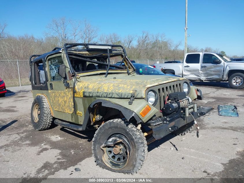 2001 Jeep Wrangler Sport VIN: 1J4FA49S91P351169 Lot: 38903313