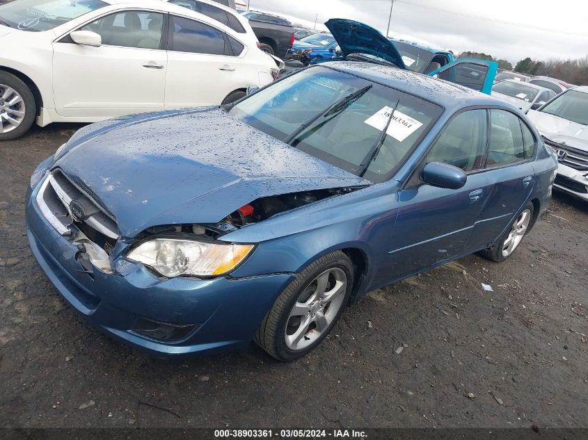 2009 Subaru Legacy 2.5I VIN: 4S3BL616097232219 Lot: 38903361