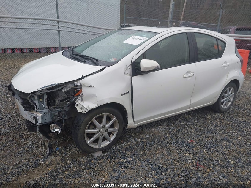 2012 Toyota Prius C Three VIN: JTDKDTB3XC1030403 Lot: 38903397