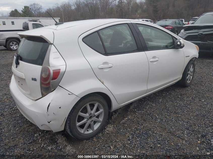 2012 Toyota Prius C Three VIN: JTDKDTB3XC1030403 Lot: 38903397