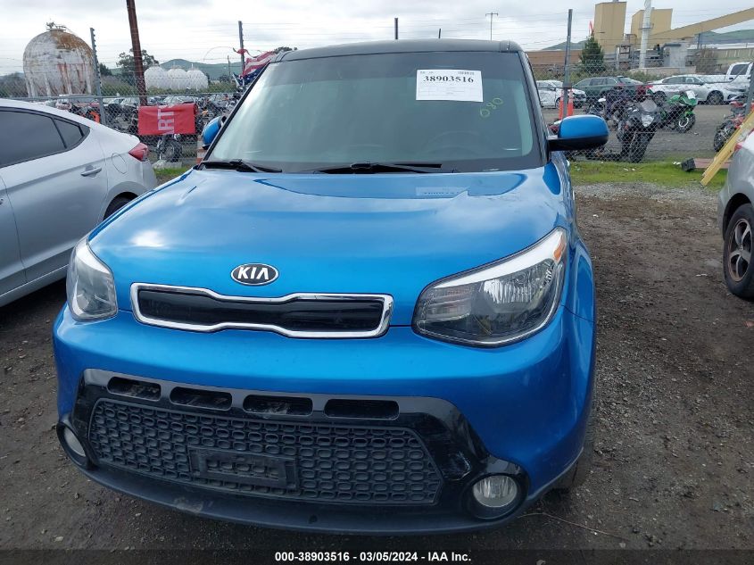 2016 Kia Soul + VIN: KNDJP3A52G7392282 Lot: 38903516