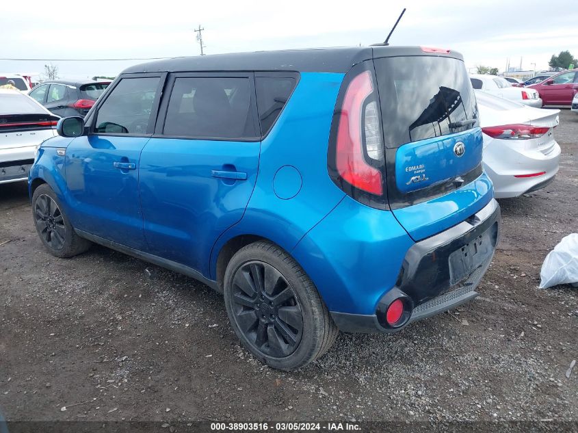 2016 Kia Soul + VIN: KNDJP3A52G7392282 Lot: 38903516