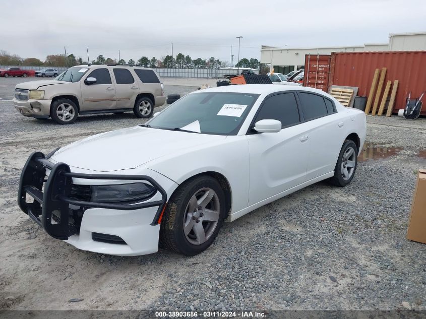 VIN 2C3CDXATXGH341080 2016 Dodge Charger, Police no.2