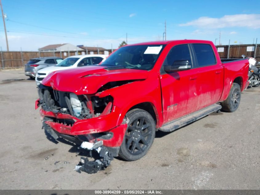 2021 Ram 1500 Laramie 4X4 5'7 Box VIN: 1C6SRFJT9MN600932 Lot: 38904259