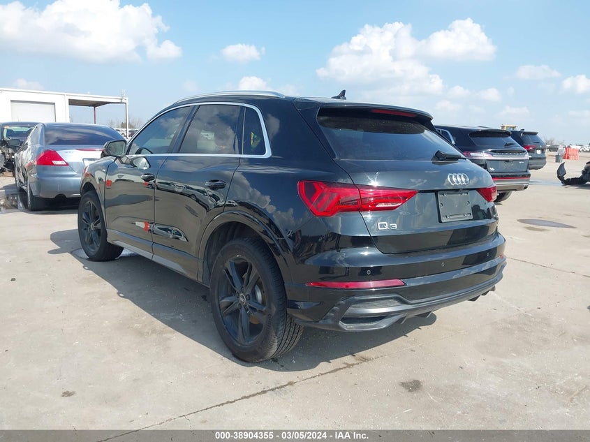 2022 Audi Q3 Premium 45 Tfsi S Line Quattro Tiptronic VIN: WA1DECF36N1023722 Lot: 38904355