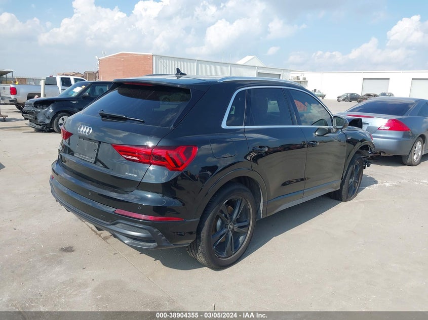 2022 Audi Q3 Premium 45 Tfsi S Line Quattro Tiptronic VIN: WA1DECF36N1023722 Lot: 38904355