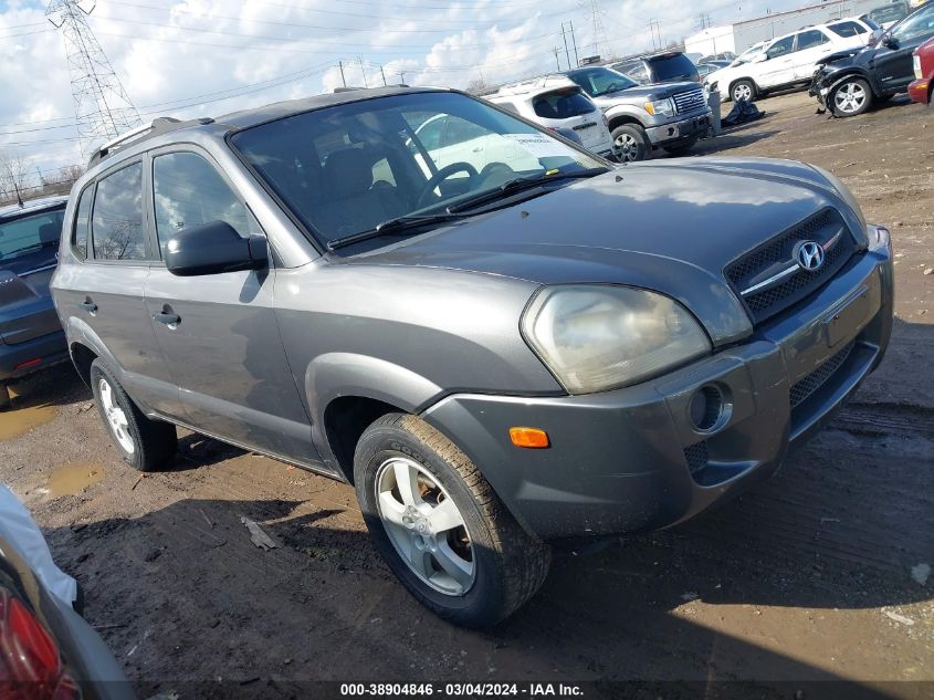 2007 Hyundai Tucson Gls VIN: KM8JM12B07U496333 Lot: 38904846