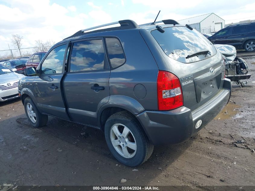 2007 Hyundai Tucson Gls VIN: KM8JM12B07U496333 Lot: 38904846