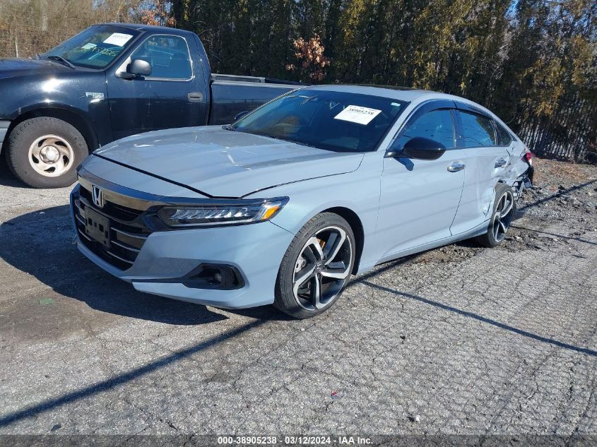 2022 Honda Accord Sport 2.0T VIN: 1HGCV2F33NA020676 Lot: 38905238