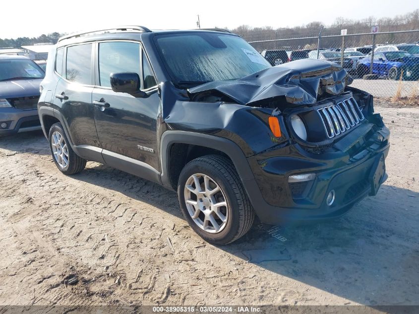 2020 Jeep Renegade Latitude 4X4 VIN: ZACNJBBB9LPL87544 Lot: 38905315