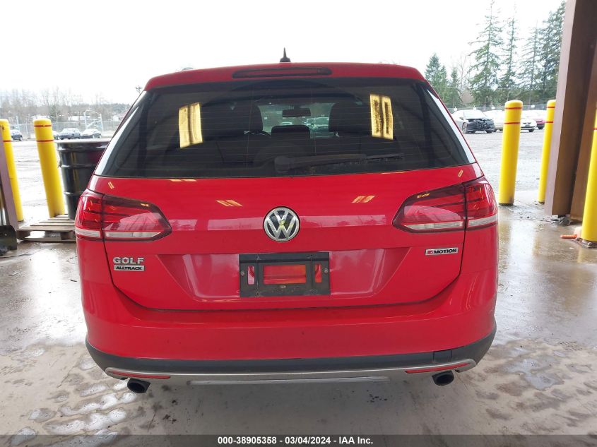 2019 Volkswagen Golf Alltrack Tsi S/Tsi Se/Tsi Sel VIN: 3VWH17AU8KM516730 Lot: 38905358