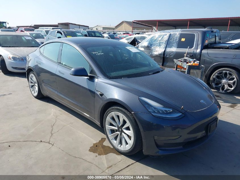 2022 TESLA MODEL 3 LONG RANGE DUAL MOTOR ALL-WHEEL DRIVE - 5YJ3E1EB2NF262819