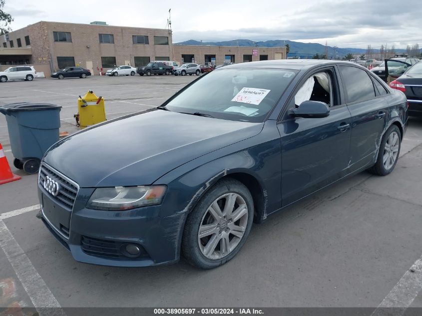 2011 Audi A4 2.0T Premium VIN: WAUBFAFL7BN056776 Lot: 38905697