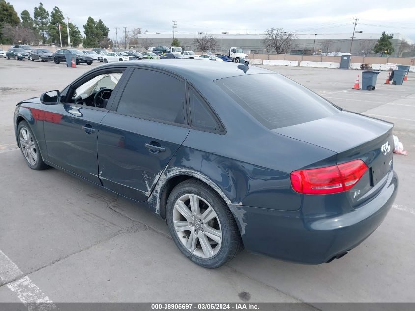 2011 Audi A4 2.0T Premium VIN: WAUBFAFL7BN056776 Lot: 38905697