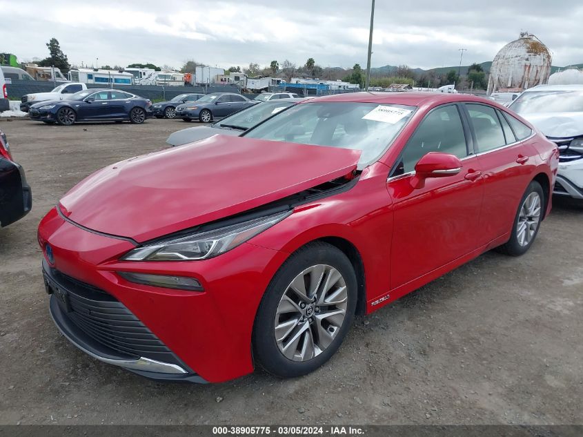 2022 Toyota Mirai Xle VIN: JTDAAAAA7NA005695 Lot: 38905775