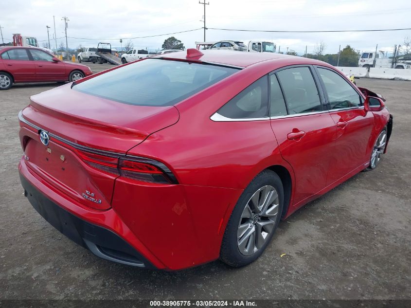 2022 Toyota Mirai Xle VIN: JTDAAAAA7NA005695 Lot: 38905775