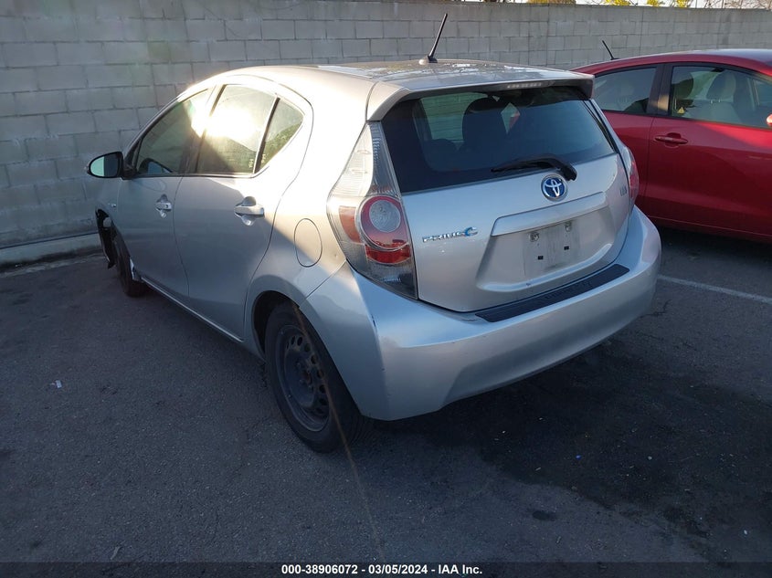 2012 Toyota Prius C One VIN: JTDKDTB30C1002741 Lot: 38906072