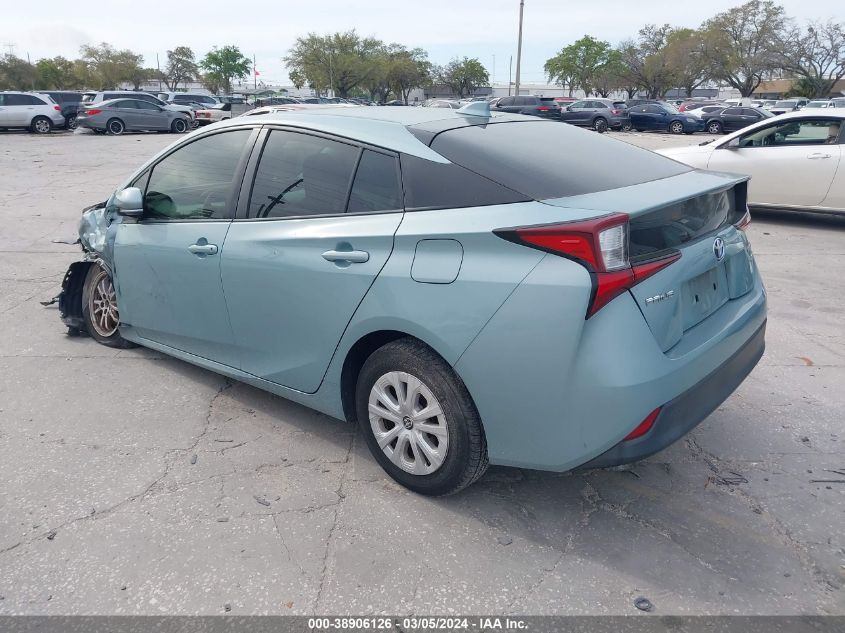 2020 Toyota Prius L Eco VIN: JTDKARFU6L3107867 Lot: 38906126